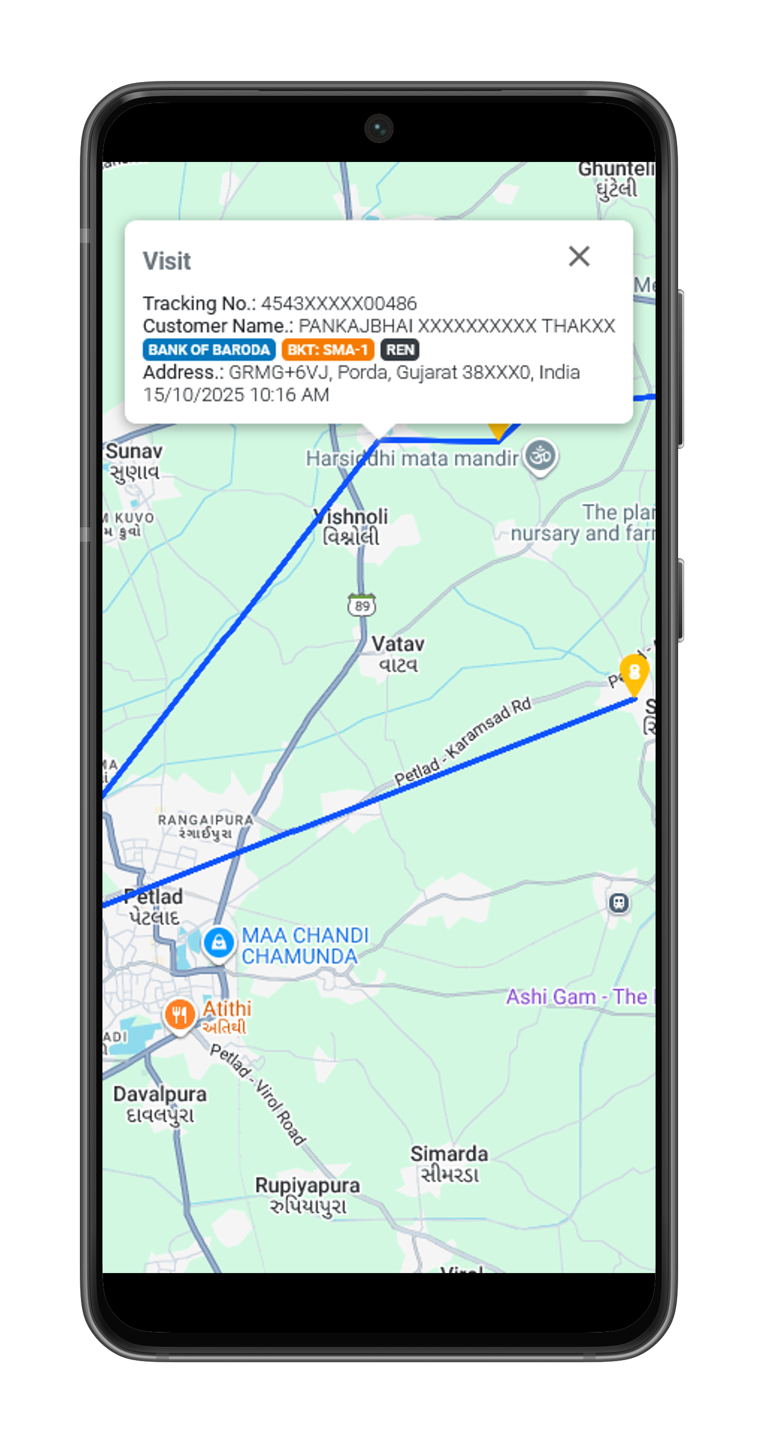 Live Field executive tracking